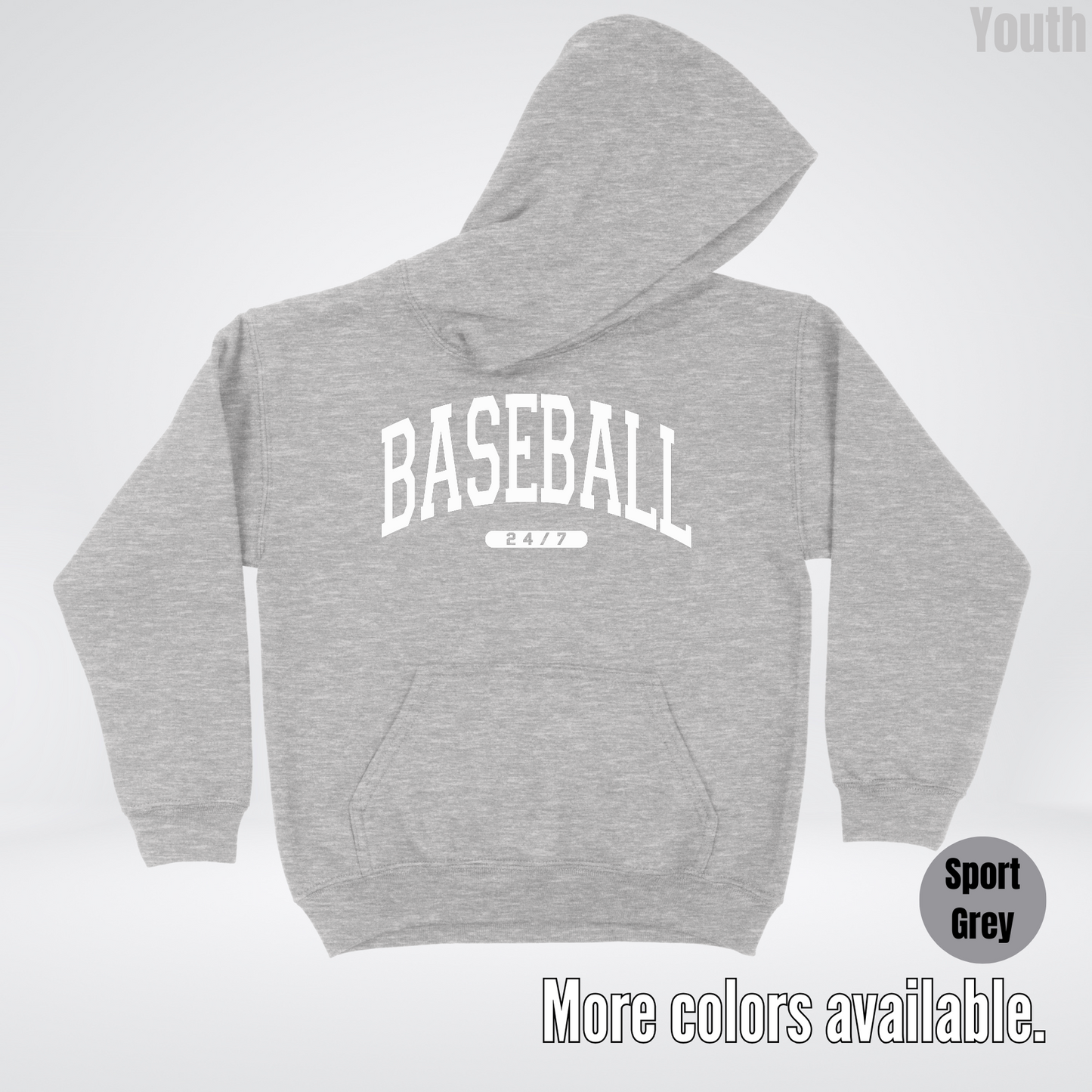 BASEBALL 24/7 Youth Hoodie