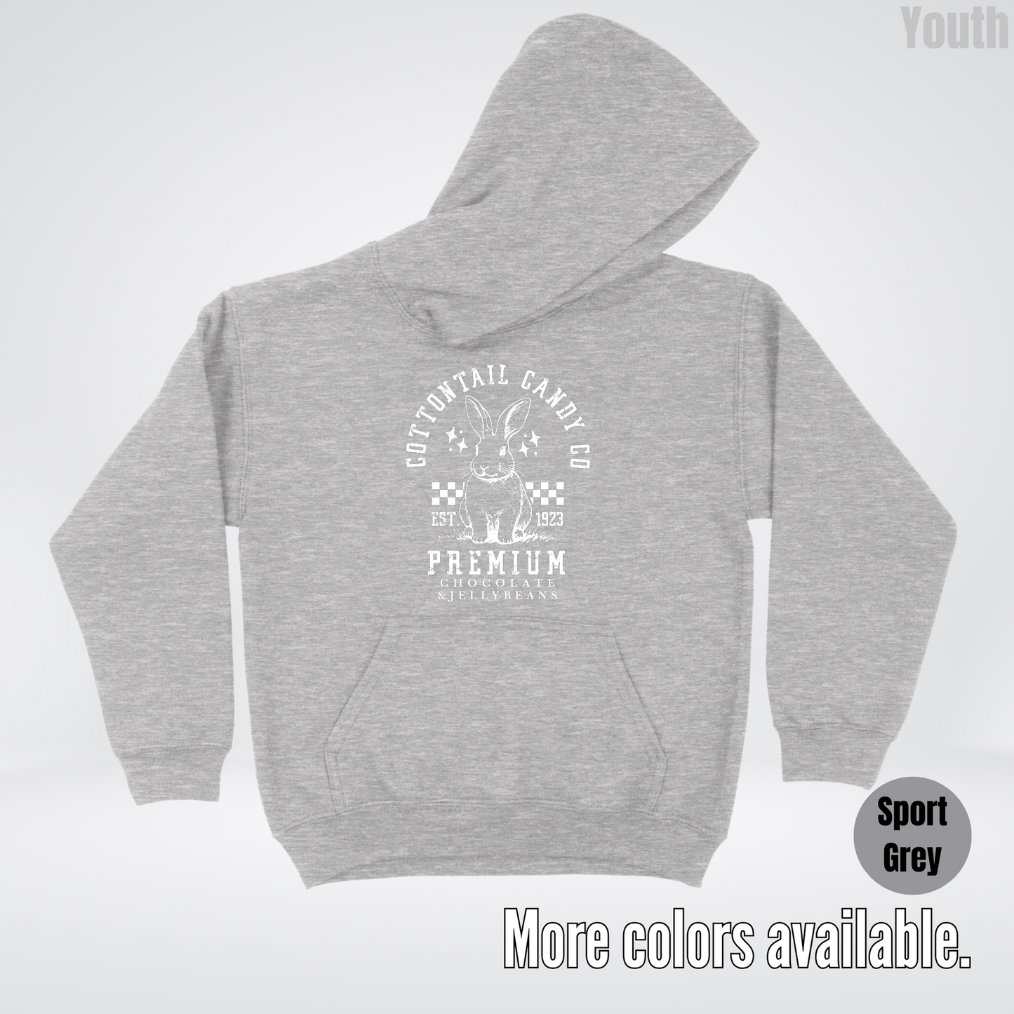 Cottontail Candy Co Premium Easter Youth Hoodie