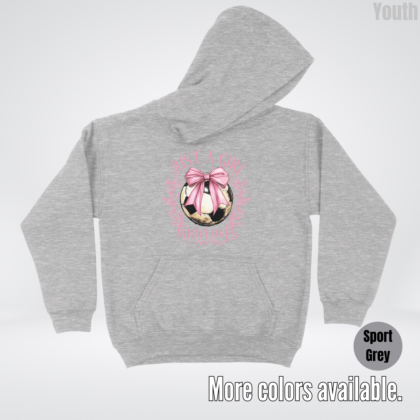 Just A Girl Who Loves Soccer Youth Hoodie