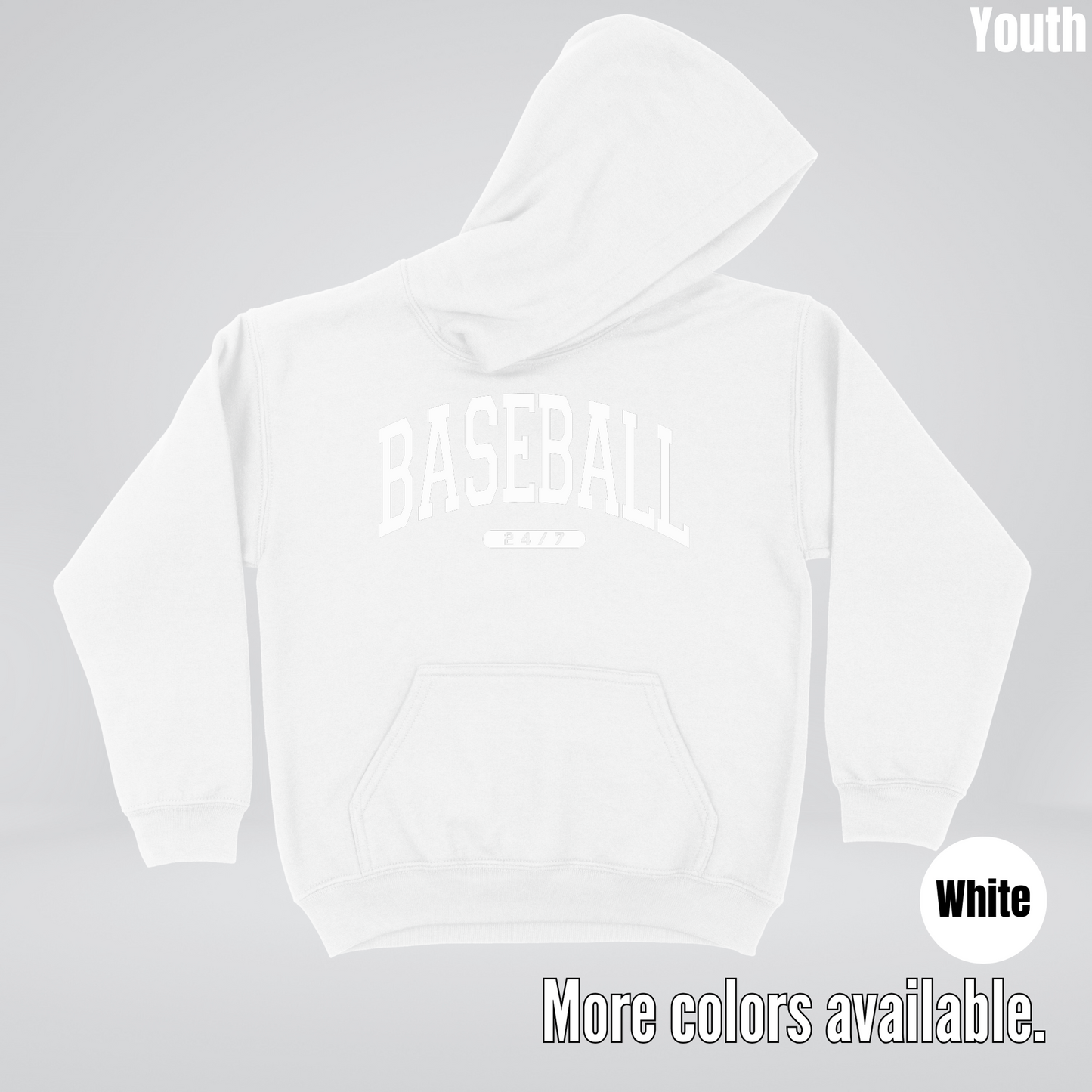 BASEBALL 24/7 Youth Hoodie