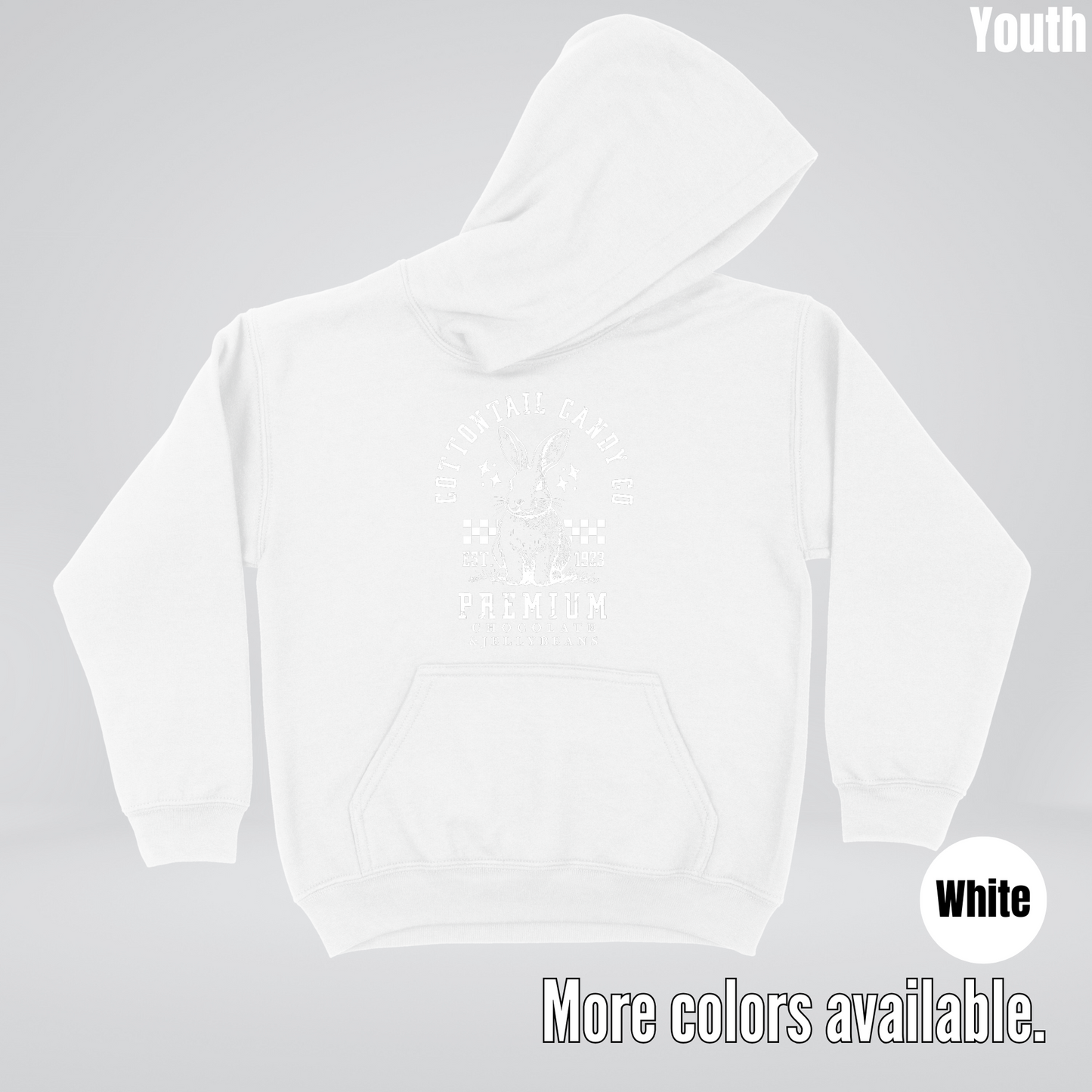 Cottontail Candy Co Premium Easter Youth Hoodie