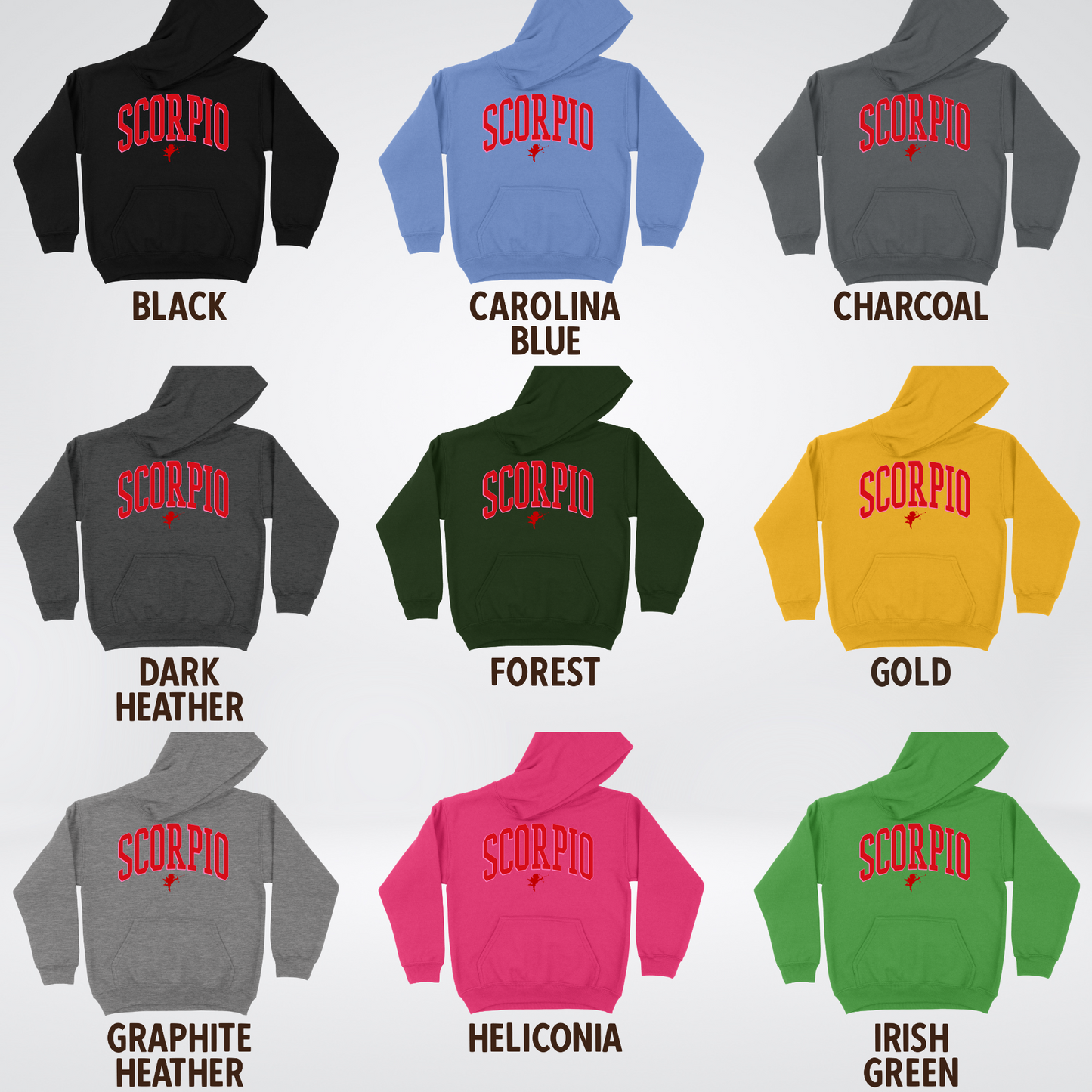 Scorpio Valentines Day Varsity Youth Hoodie