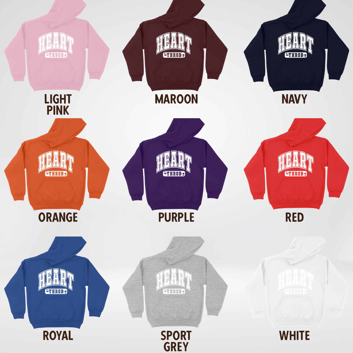 Heart Throb - White Design - Youth Hoodie