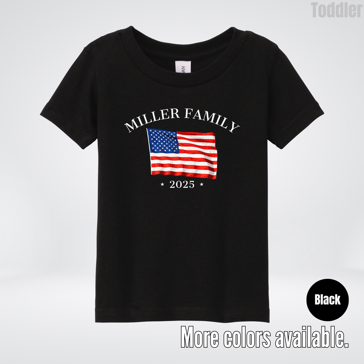 CUSTOM Family Name And Year - 4th Of July - Toddler T-Shirt