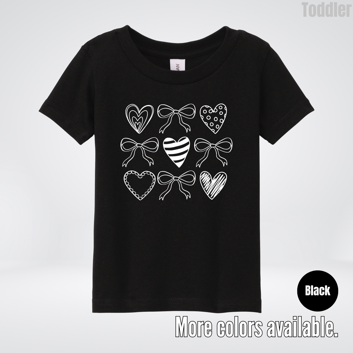 Doodle Coquette Hearts Toddler T-Shirt