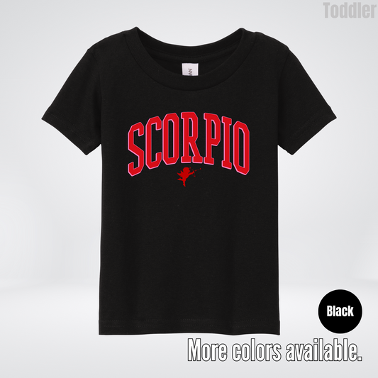 Scorpio Valentines Day Varsity Toddler T-Shirt