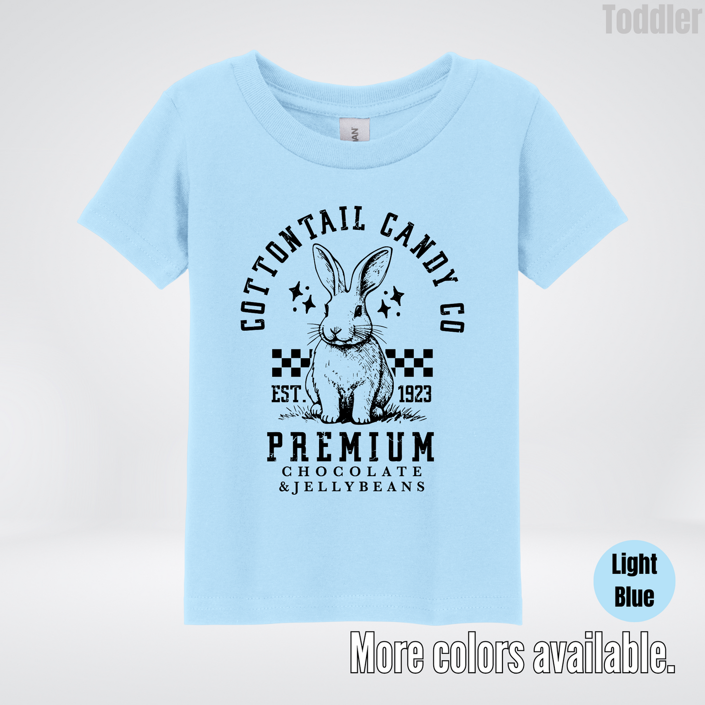 Cottontail Candy Co Premium - Black Design - Easter Toddler T-Shirt