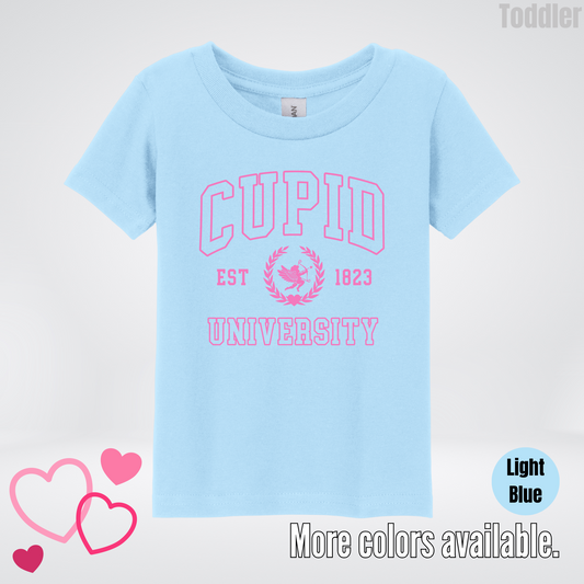Cupid University Est 1823 Bright Pink Design Toddler T-Shirt