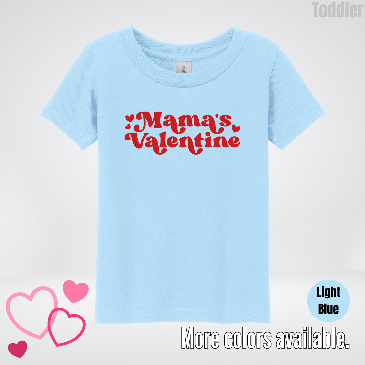 Mamas Valentine Retro Red Design Toddler T-Shirt