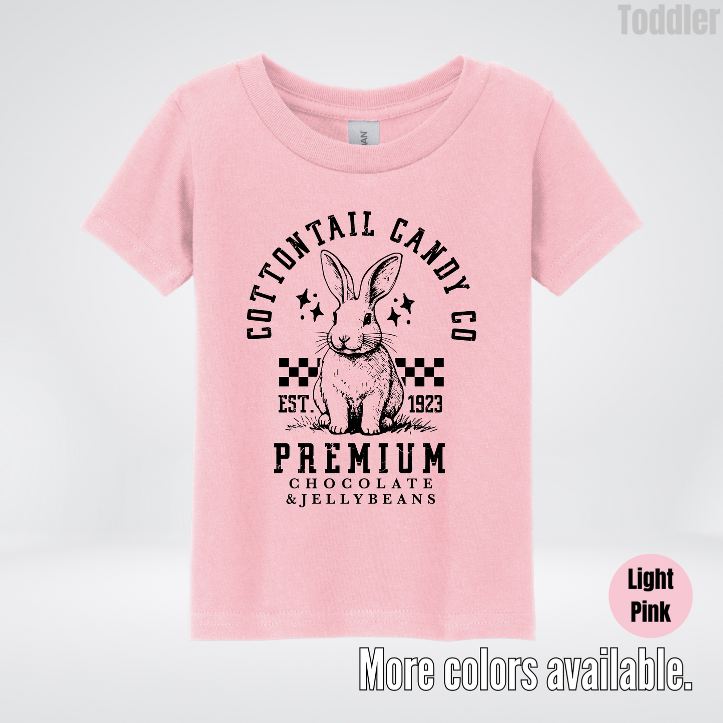 Cottontail Candy Co Premium - Black Design - Easter Toddler T-Shirt