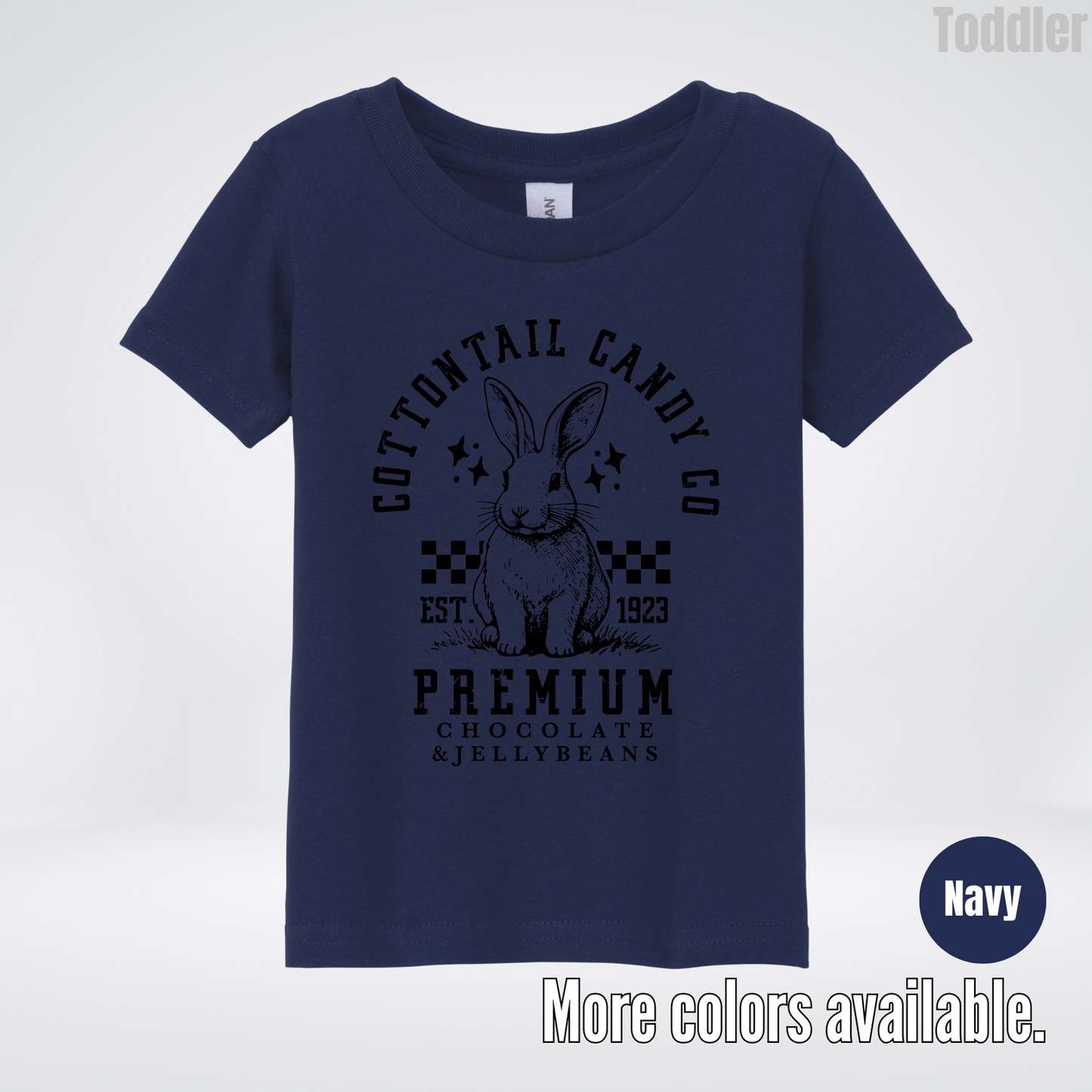 Cottontail Candy Co Premium - Black Design - Easter Toddler T-Shirt