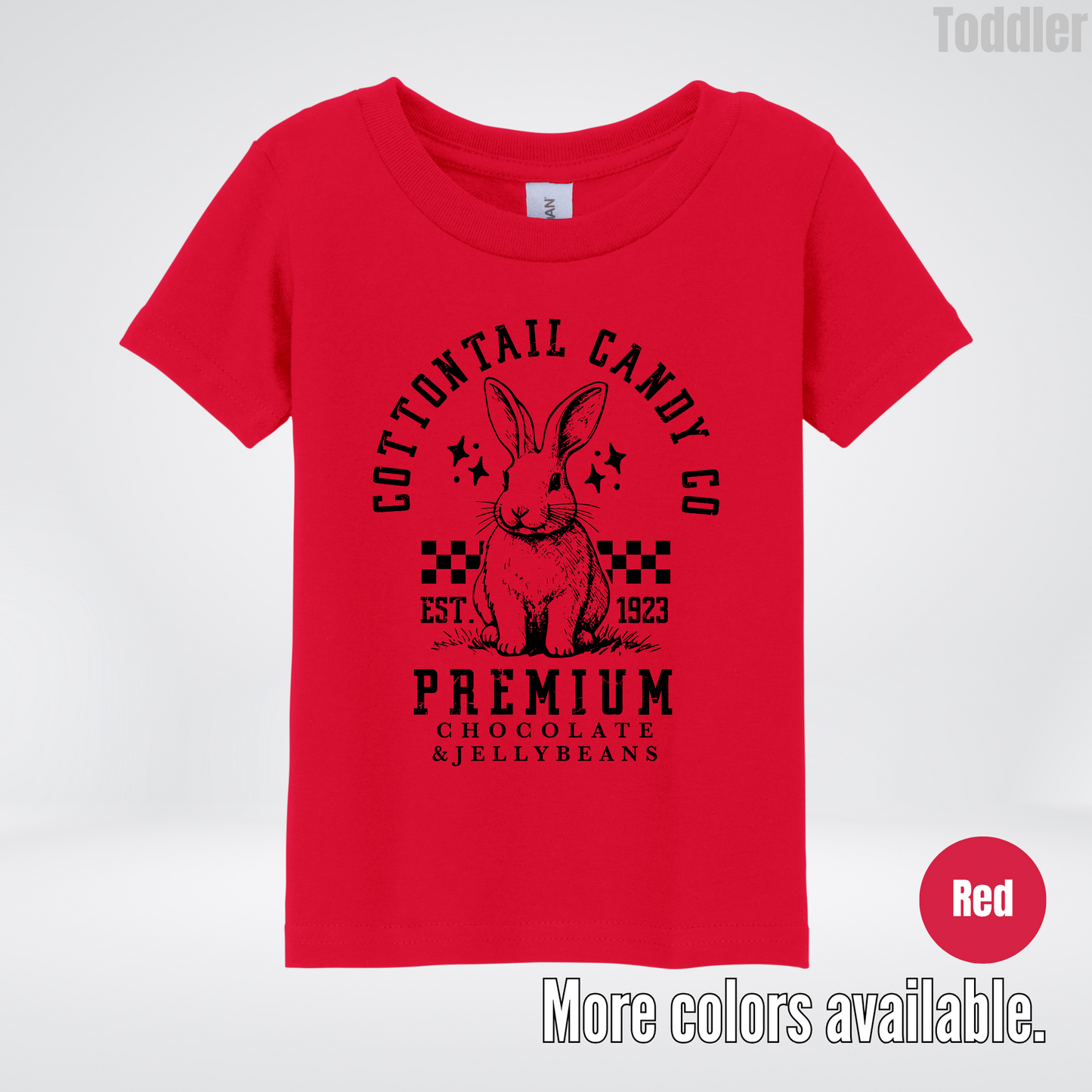 Cottontail Candy Co Premium - Black Design - Easter Toddler T-Shirt