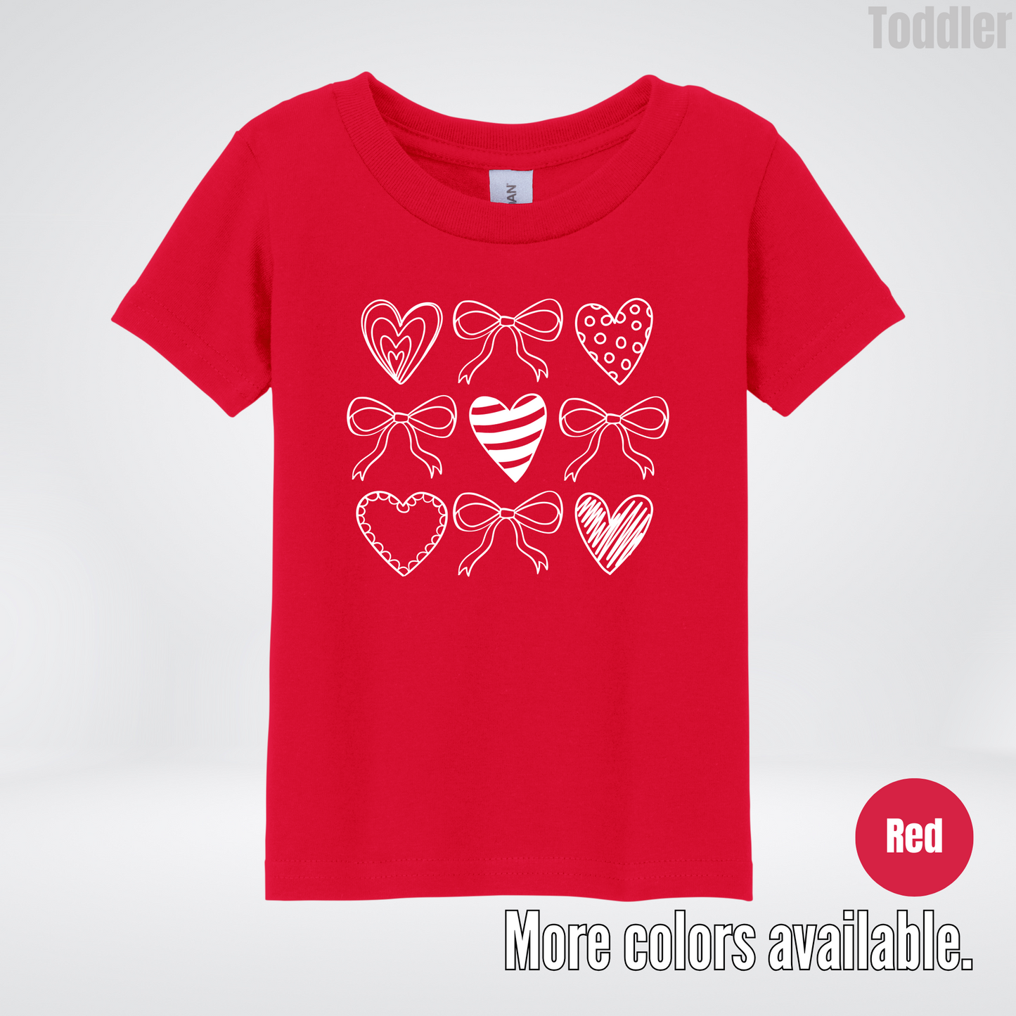 Doodle Coquette Hearts Toddler T-Shirt
