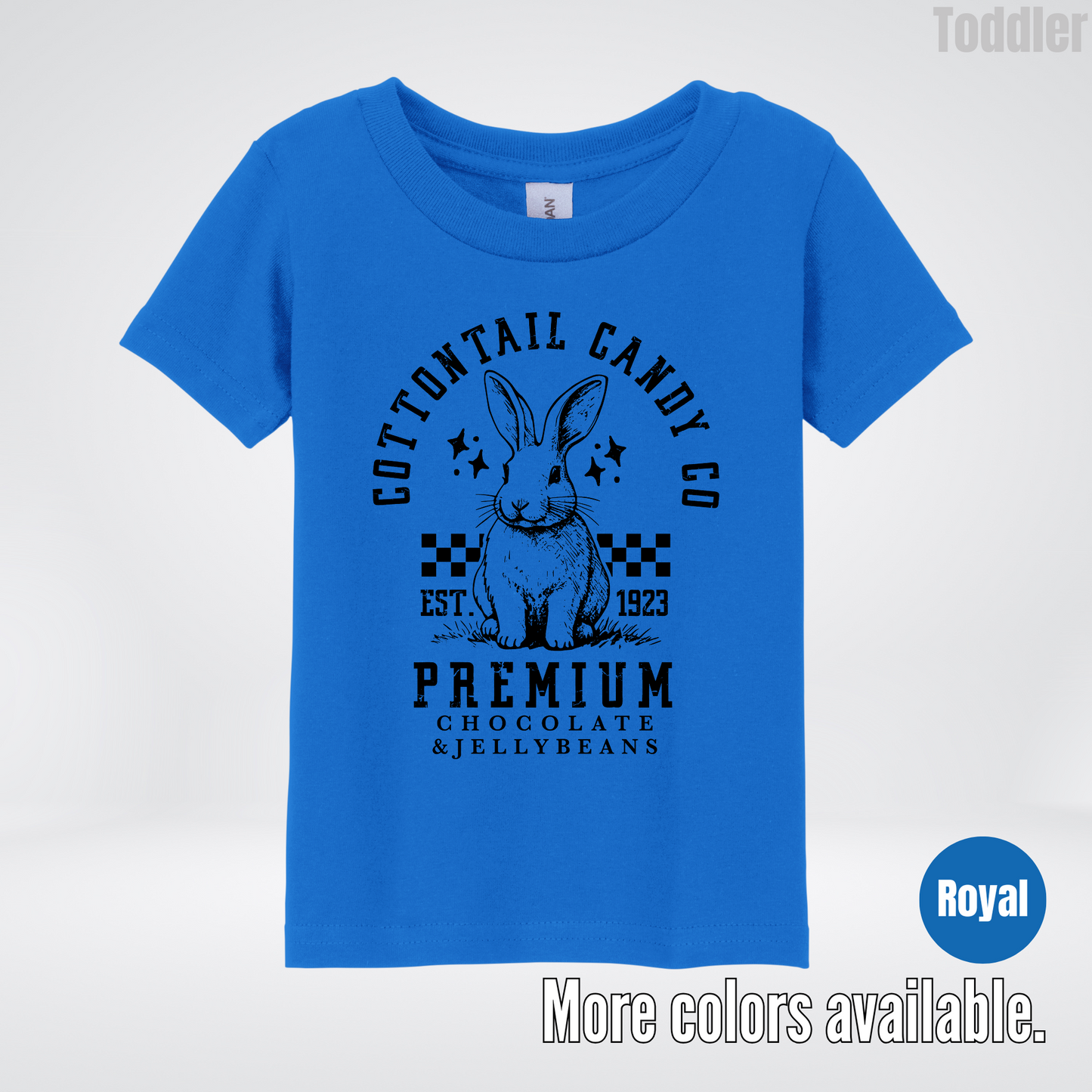 Cottontail Candy Co Premium - Black Design - Easter Toddler T-Shirt