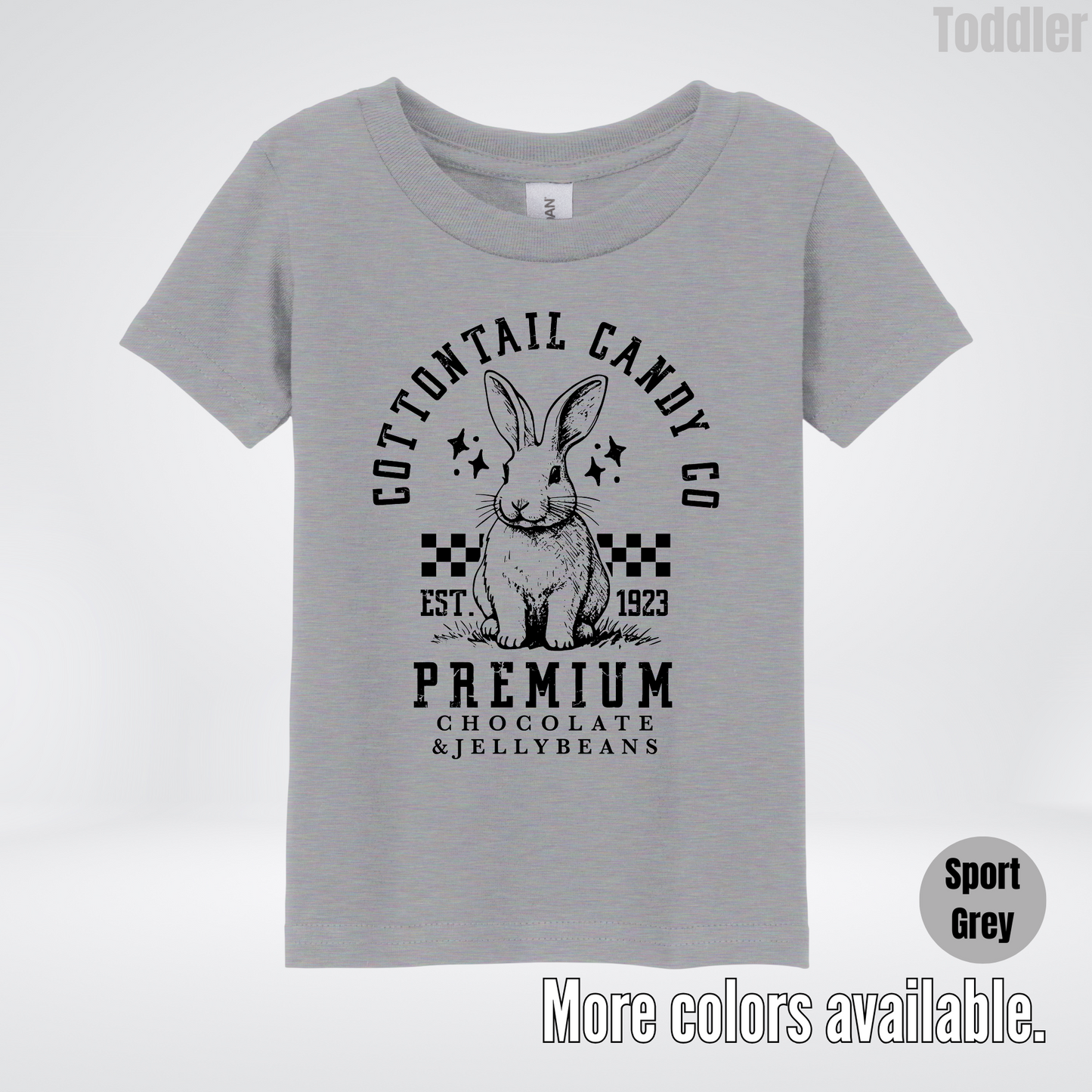 Cottontail Candy Co Premium - Black Design - Easter Toddler T-Shirt
