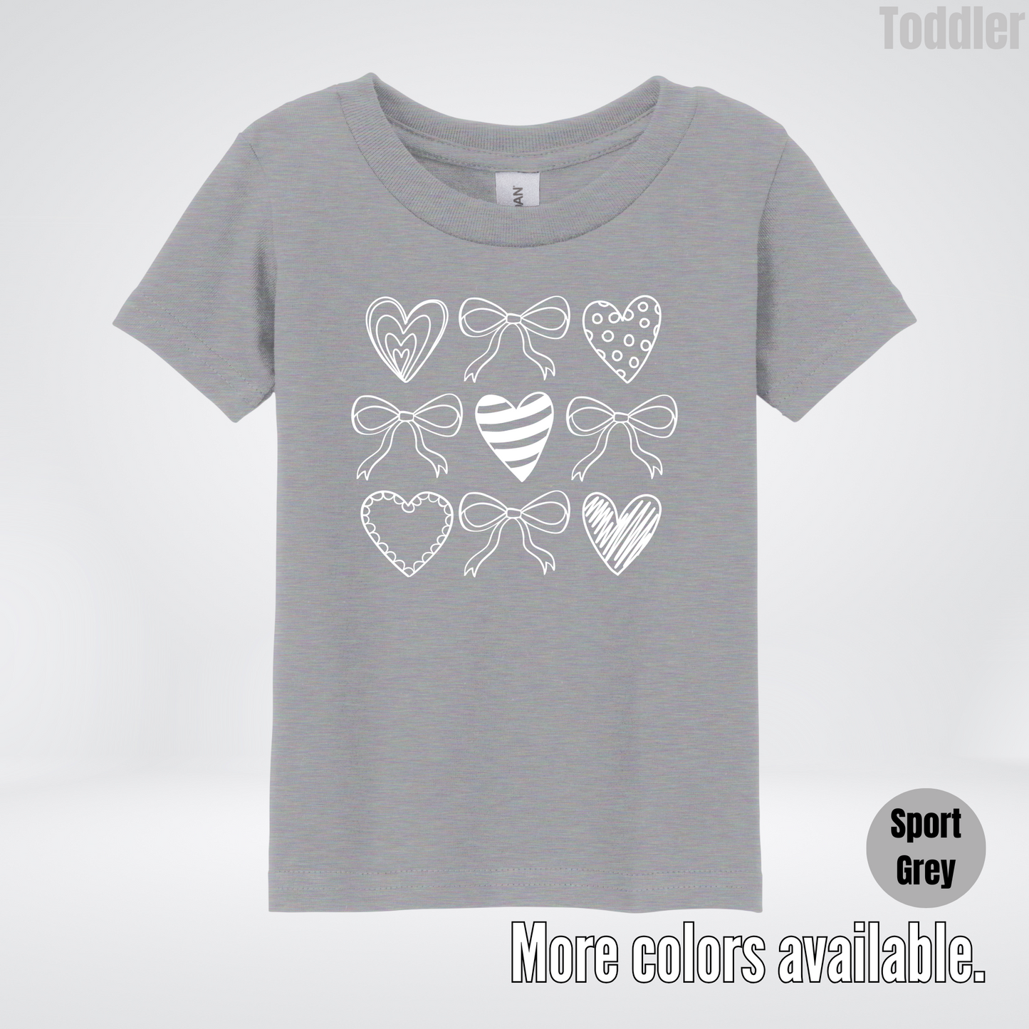Doodle Coquette Hearts Toddler T-Shirt