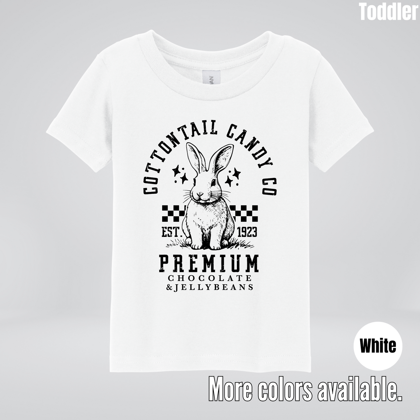Cottontail Candy Co Premium - Black Design - Easter Toddler T-Shirt