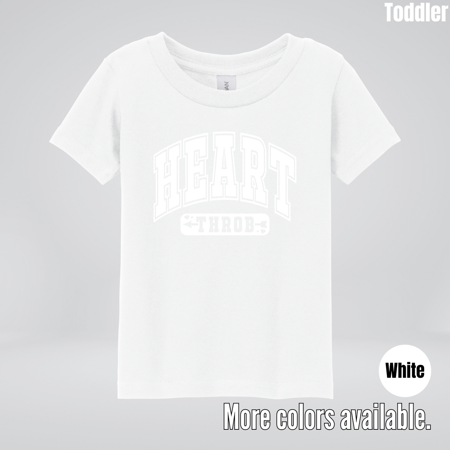 Heart Throb - White Design - Toddler T-Shirt