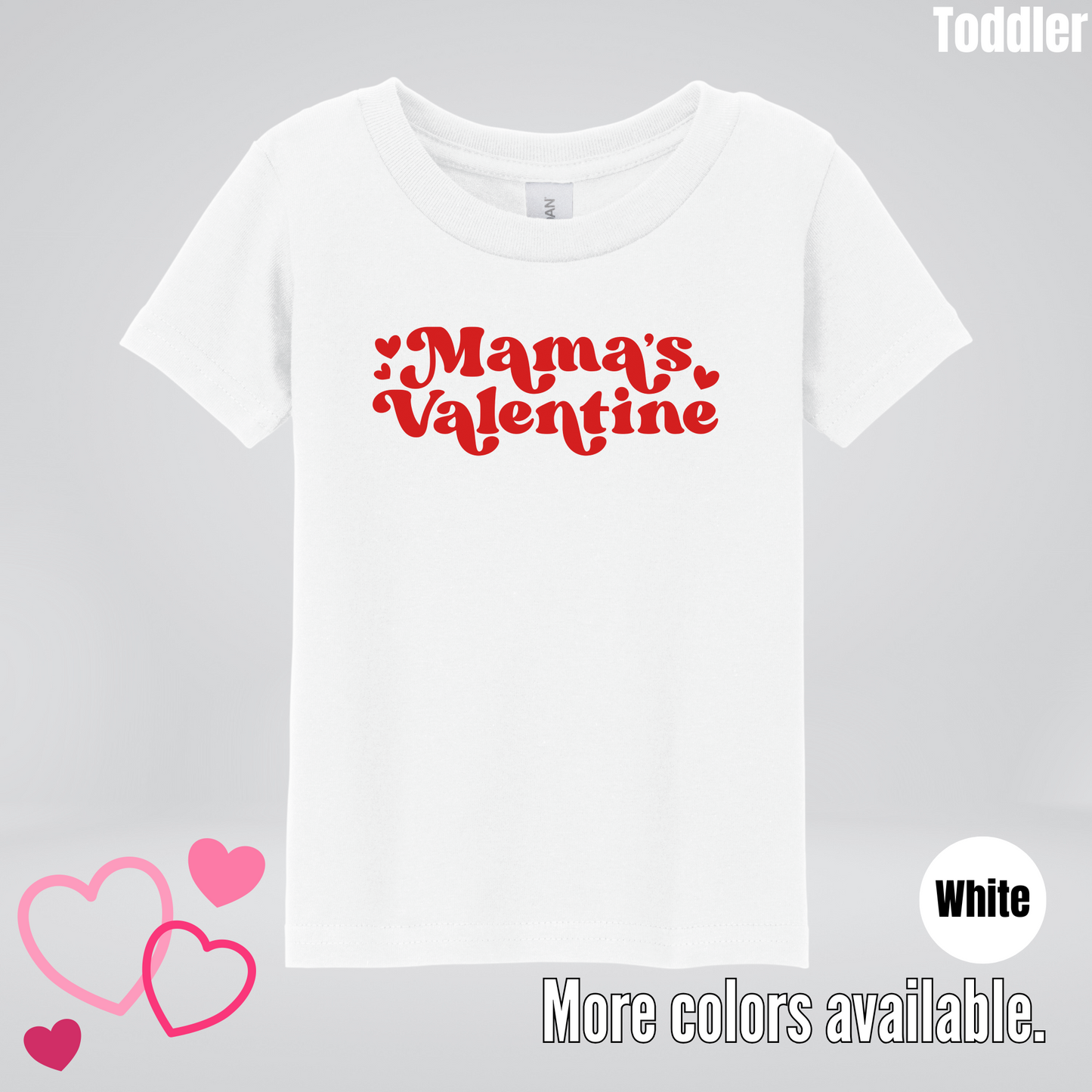 Mamas Valentine Retro Red Design Toddler T-Shirt