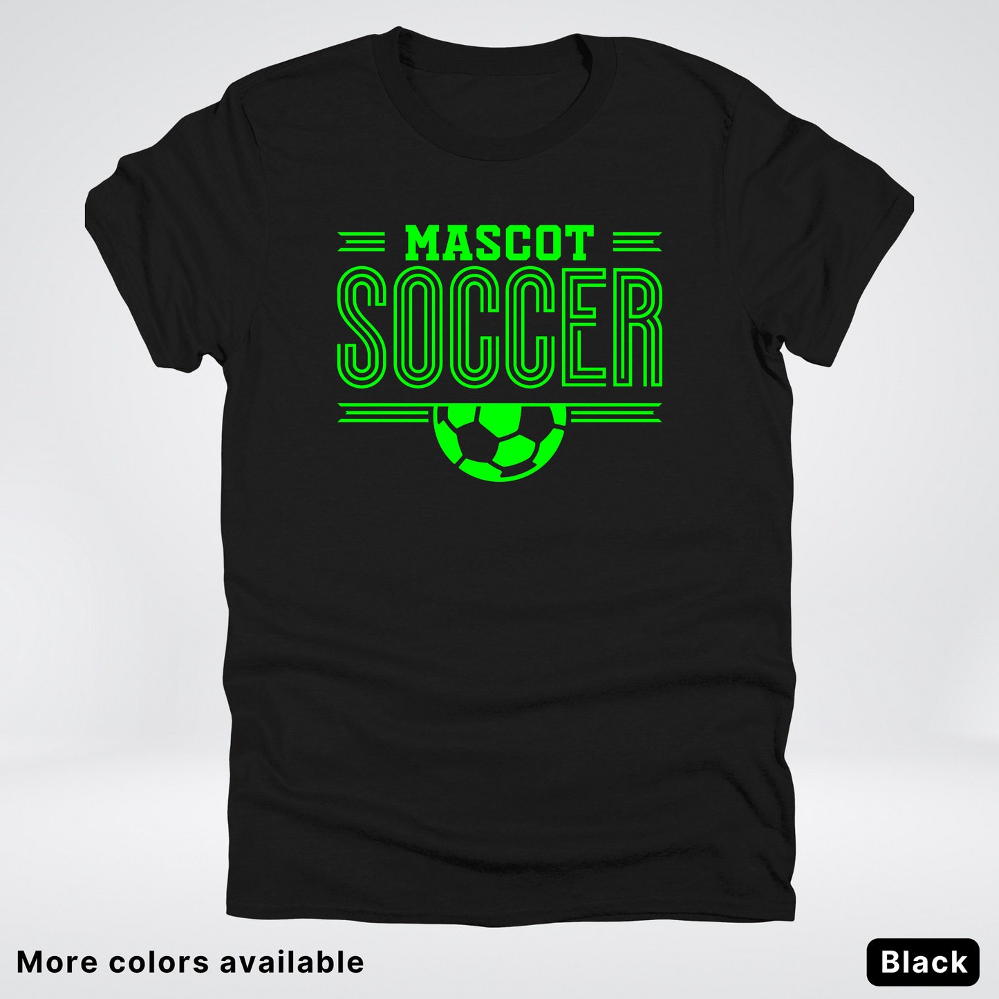 Custom Mascot – Green Design 21 - Soccer T-Shirt