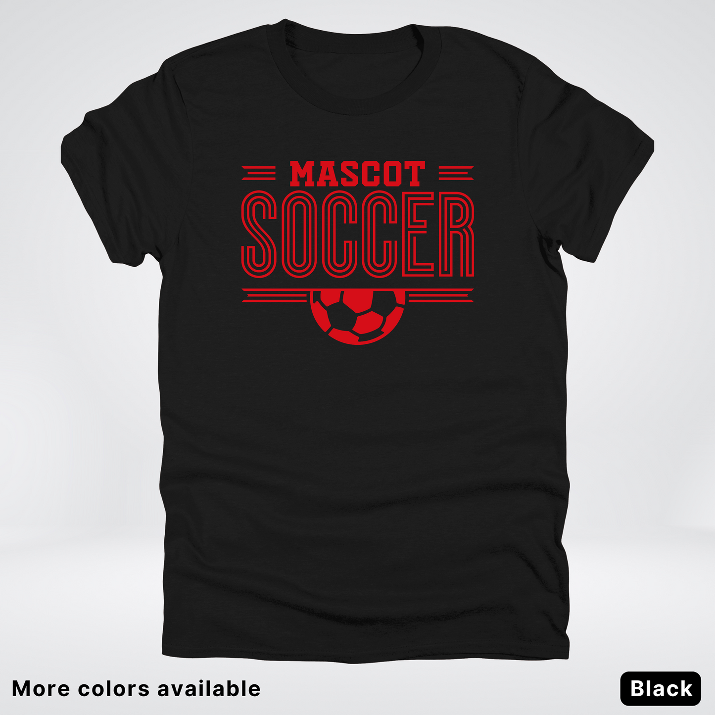 Custom Mascot – Red Design 18 - Soccer T-Shirt