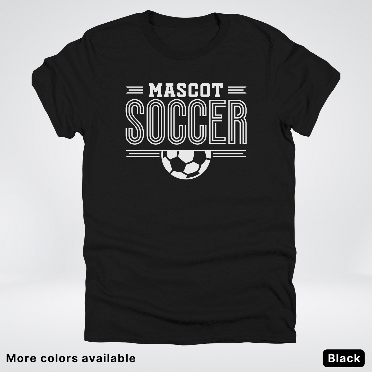 Custom Mascot – White Design 13 - Soccer T-Shirt