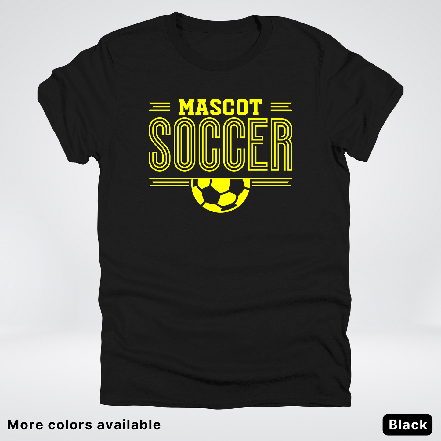Custom Mascot – Yellow Design 19 - Soccer T-Shirt