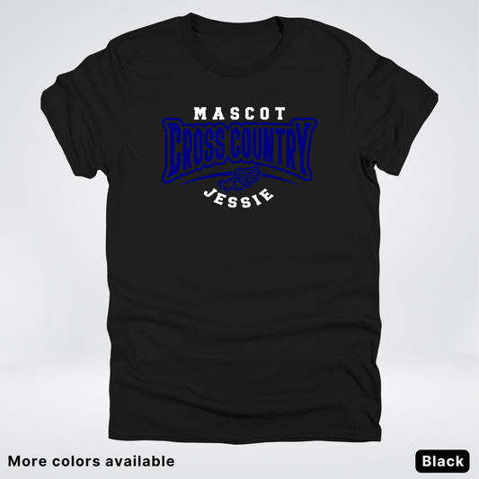 Custom Mascot & Name – Navy Design – Cross Country 10 - T-Shirt