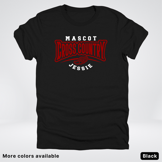 Custom Mascot & Name – Maroon Design– Cross Country 01 - T-Shirt
