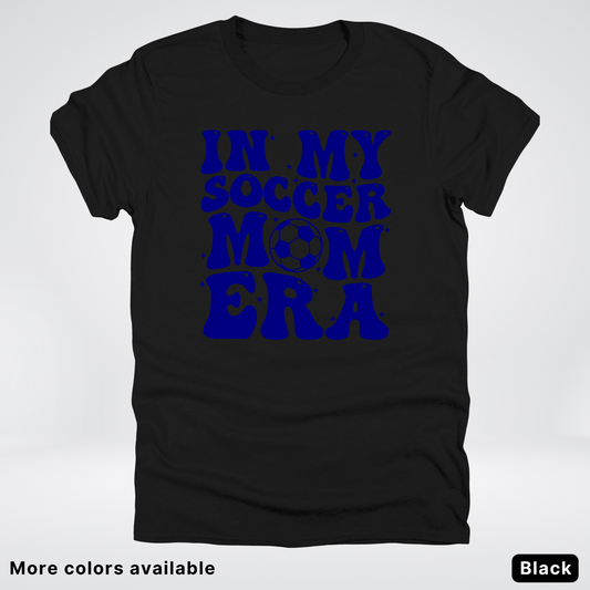 In My Soccer Mom Era – Navy Design - T-Shirt