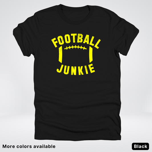 Football Junkie – Yellow Design - T-Shirt
