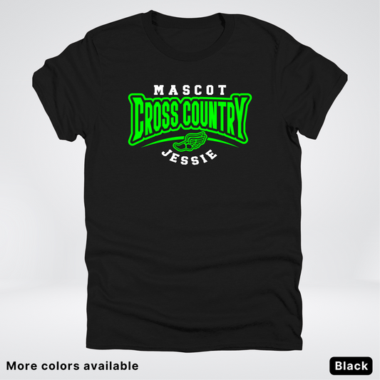Custom Mascot & Name – Green Design – Cross Country 09 - T-Shirt