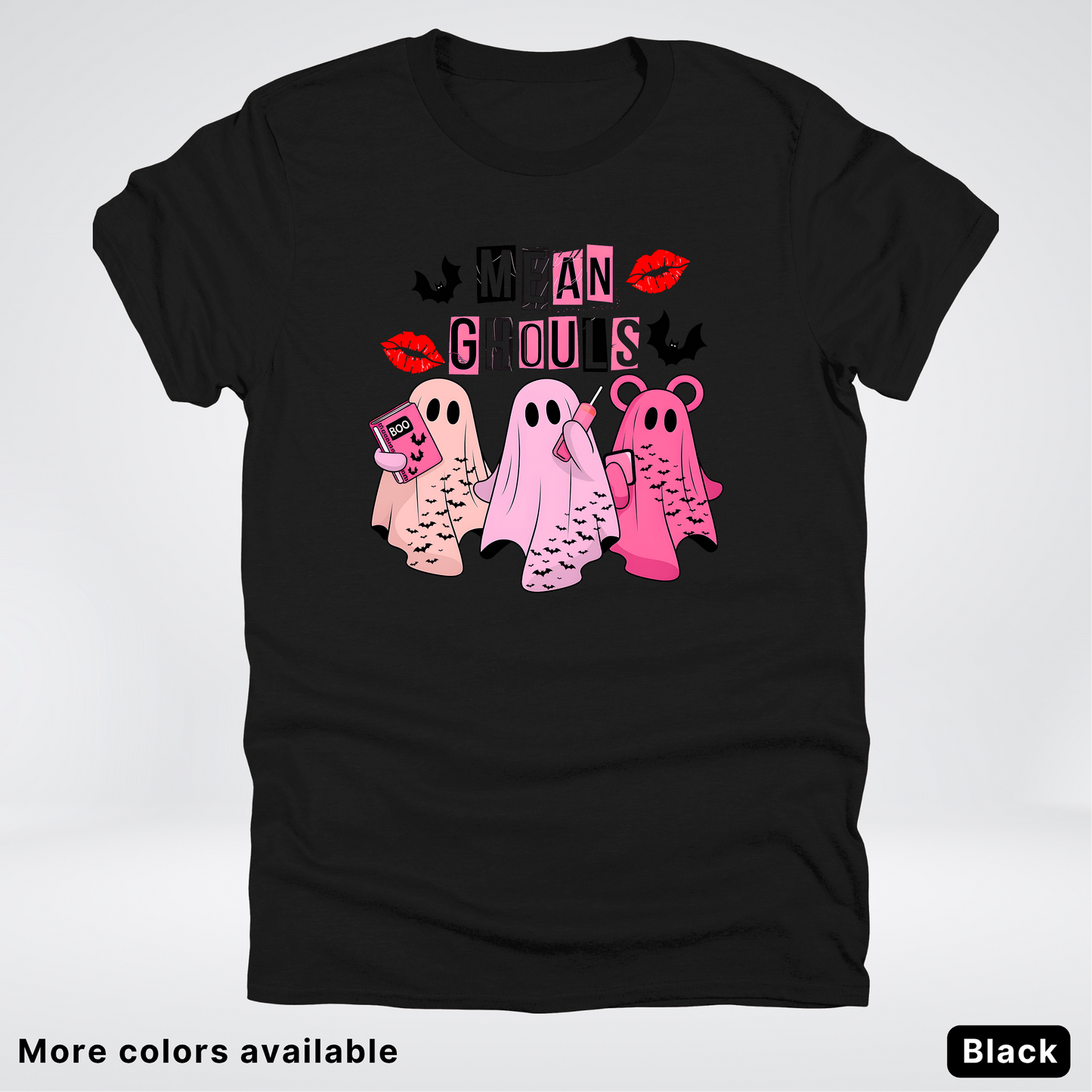 Mean Ghouls Pink Ghosts - T-Shirt