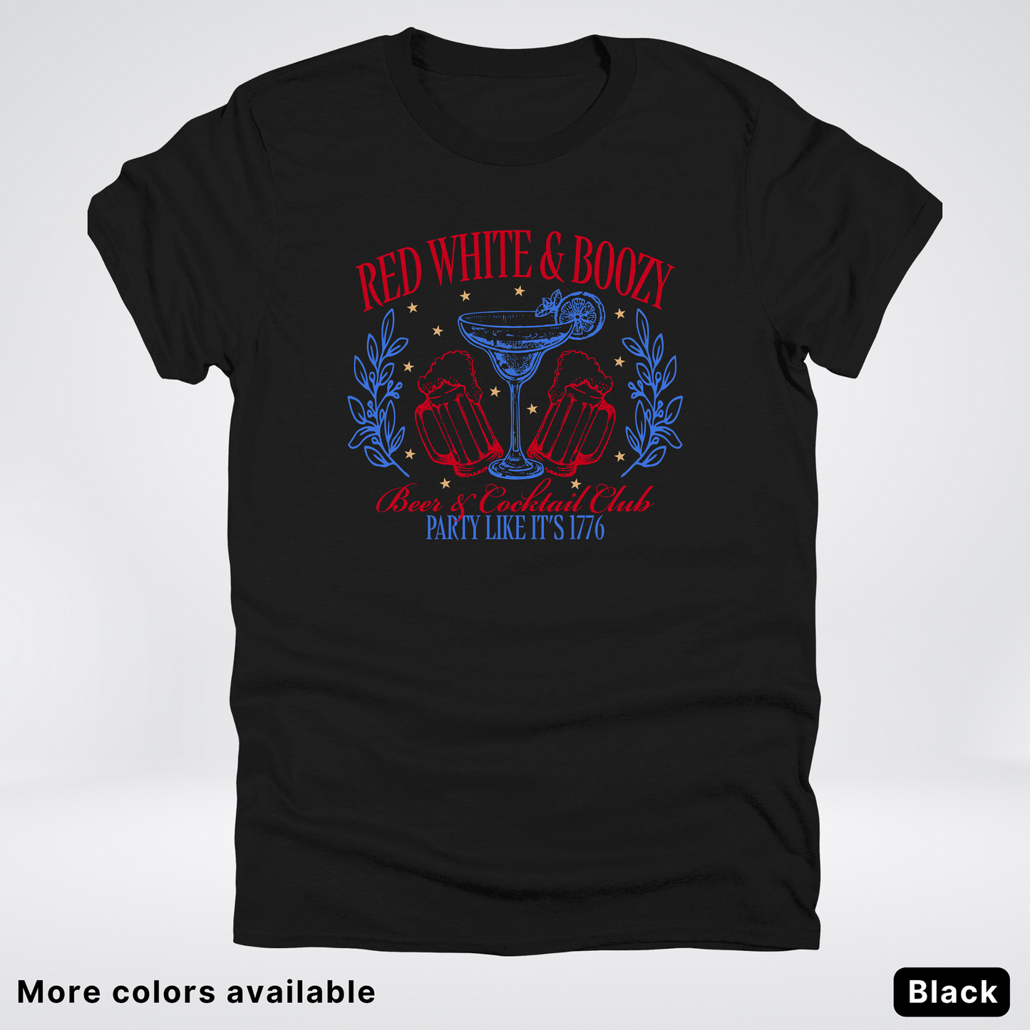 Red White And Boozy 4th Of July T-Shirt