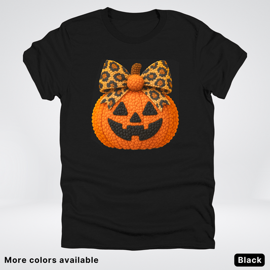 Coquette Crochet Pumpkin - T-Shirt