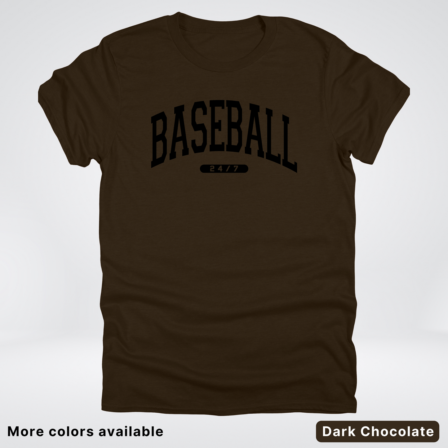 BASEBALL 24/7 Black Design T-Shirt