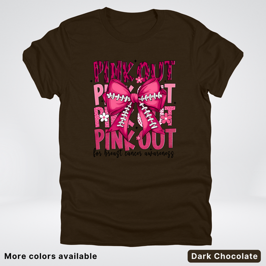 Coquette Football Laced Pink Out - T-Shirt