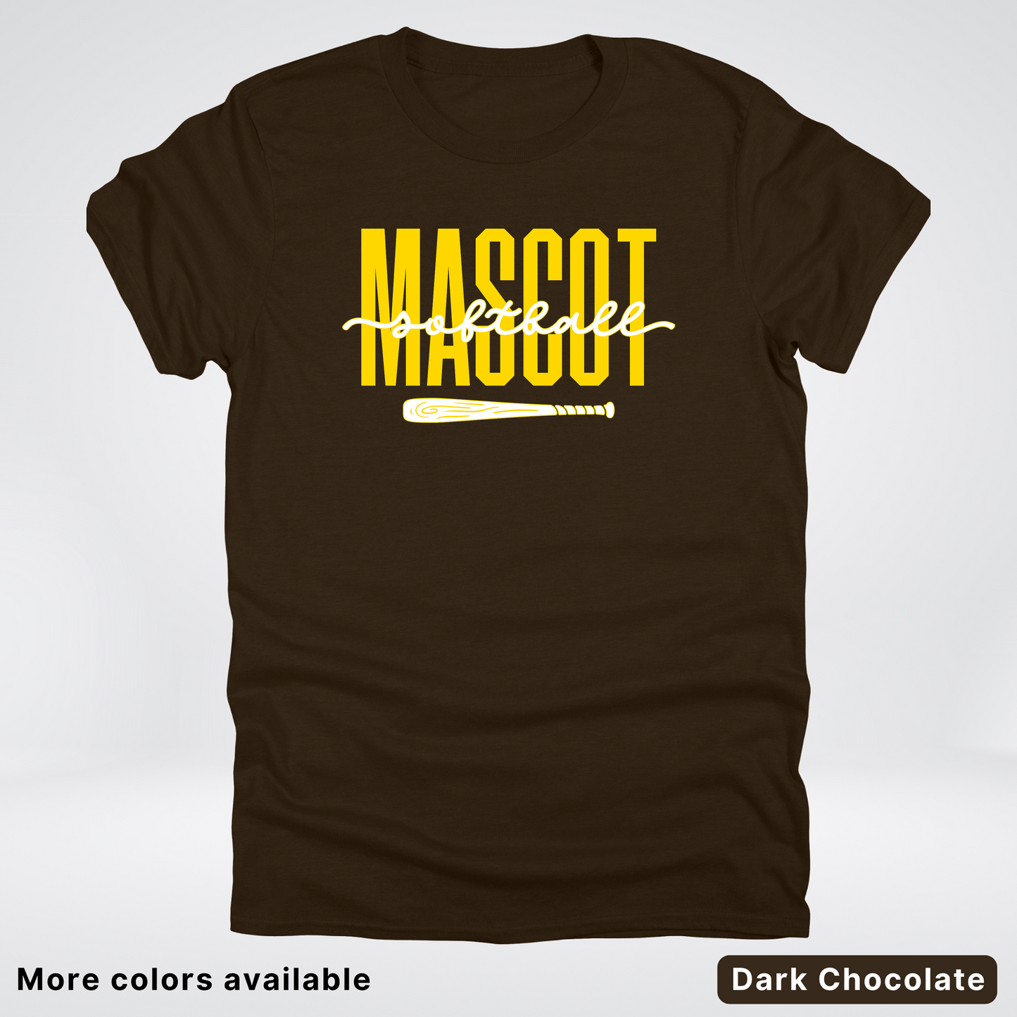 Custom Mascot – Gold - Softball Design 31 T-Shirt