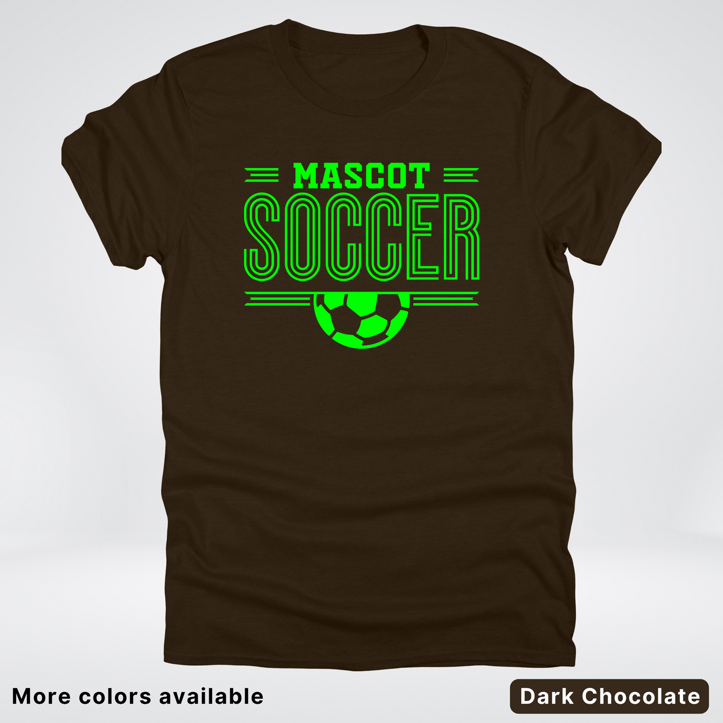 Custom Mascot – Green Design 21 - Soccer T-Shirt