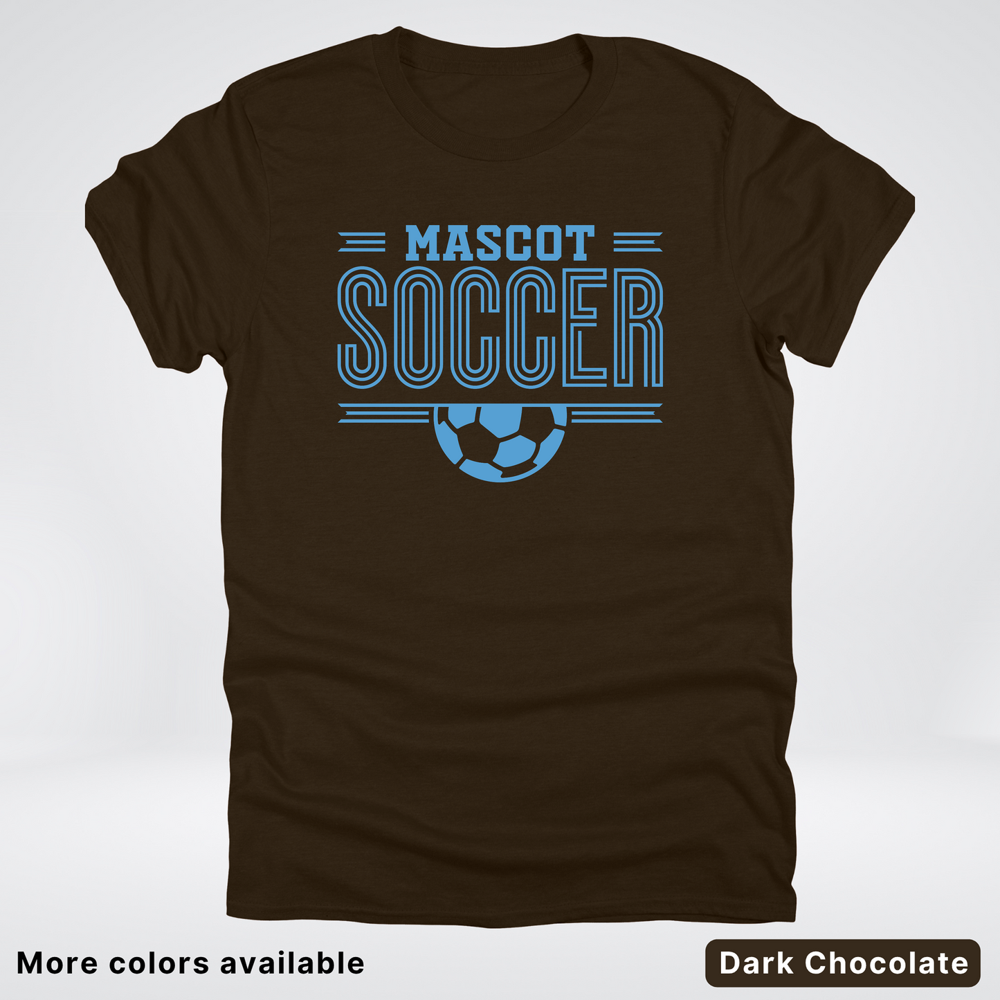 Custom Mascot – Light Blue Design 23 - Soccer T-Shirt