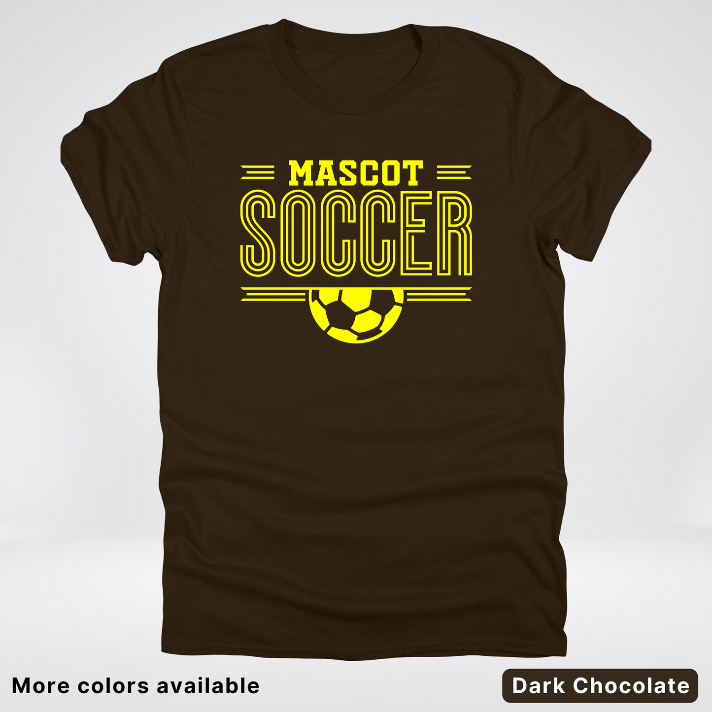 Custom Mascot – Yellow Design 19 - Soccer T-Shirt
