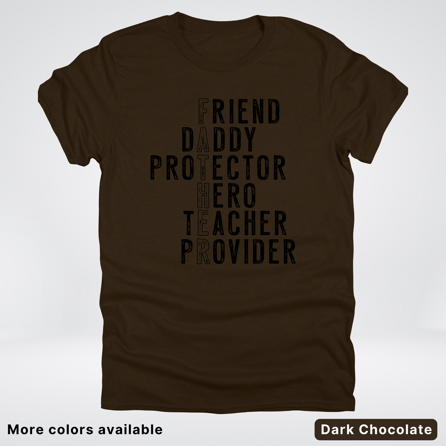 Father Crossword - Black Design – Father’s Day T-Shirt