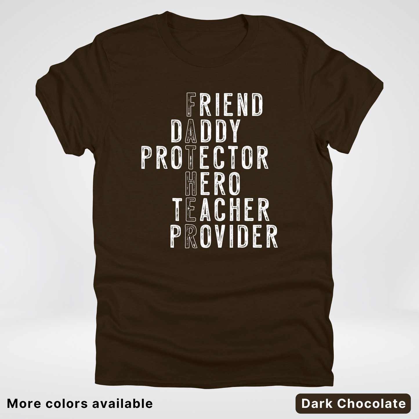 Father Crossword - White Design – Father’s Day T-Shirt