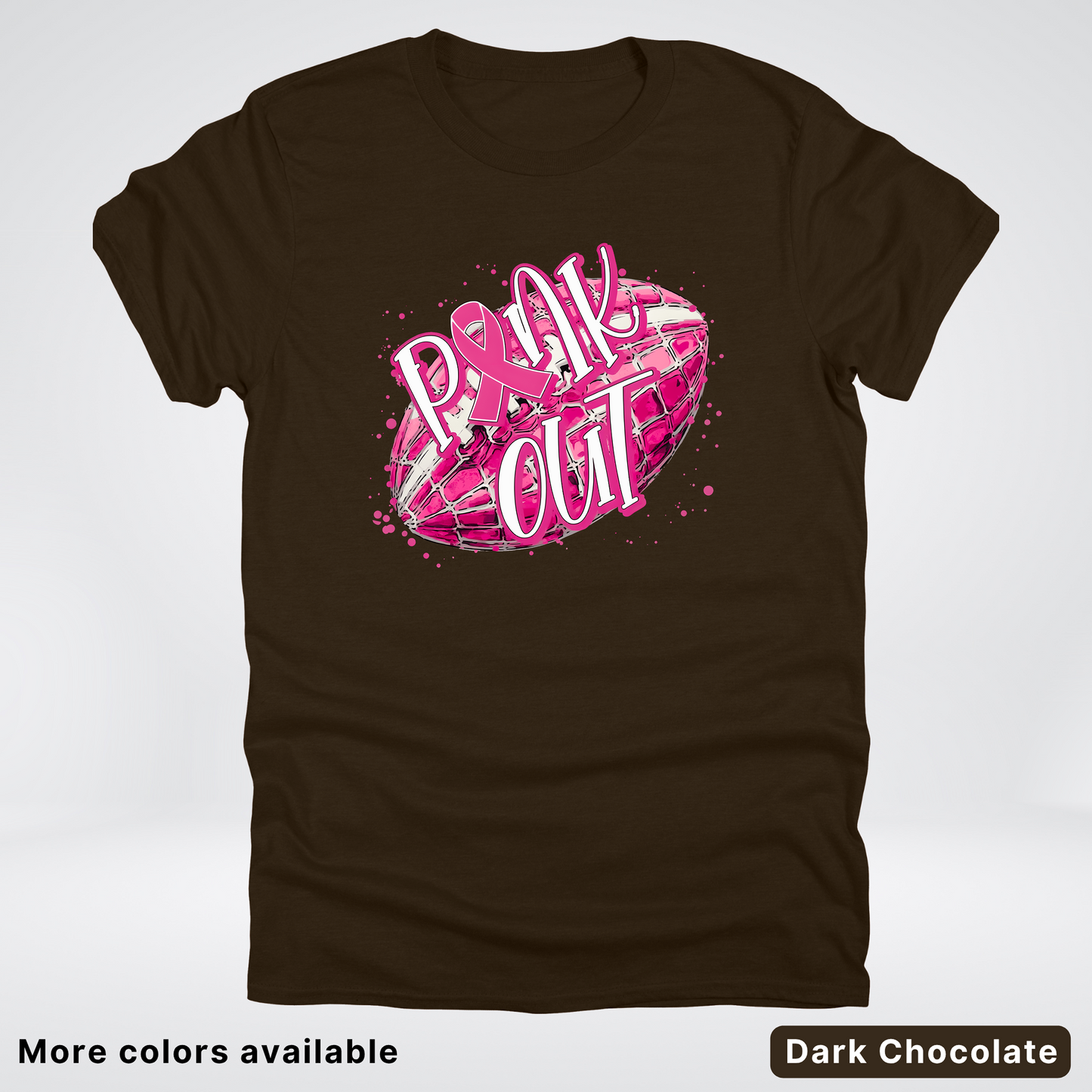 Pink Out Football Splatter - T-Shirt