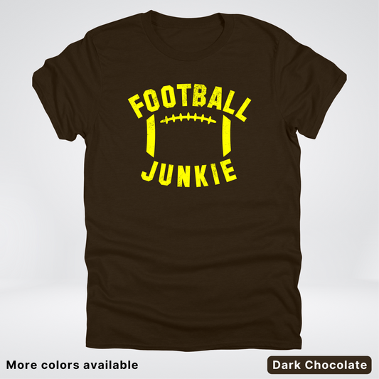 Football Junkie – Yellow Design - T-Shirt
