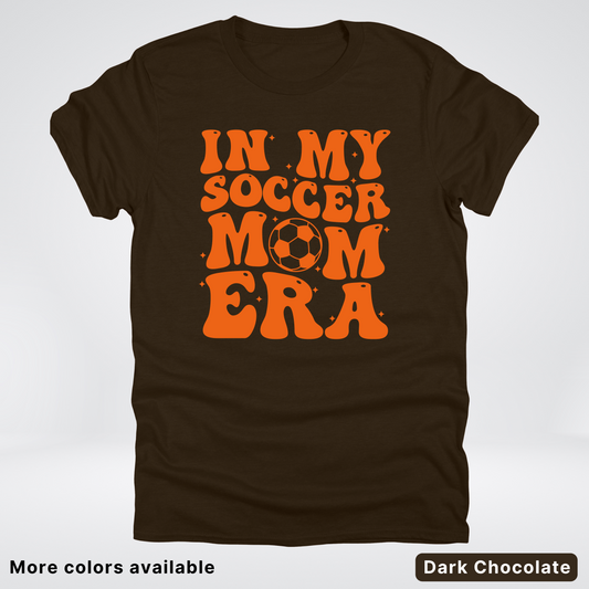 In My Soccer Mom Era – Orange Design - T-Shirt