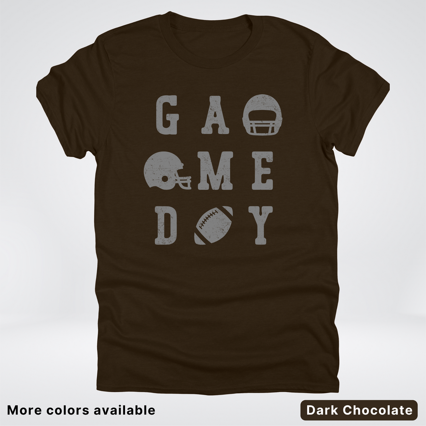 Game Day Football 3 x 3 - Gray Design - T-Shirt