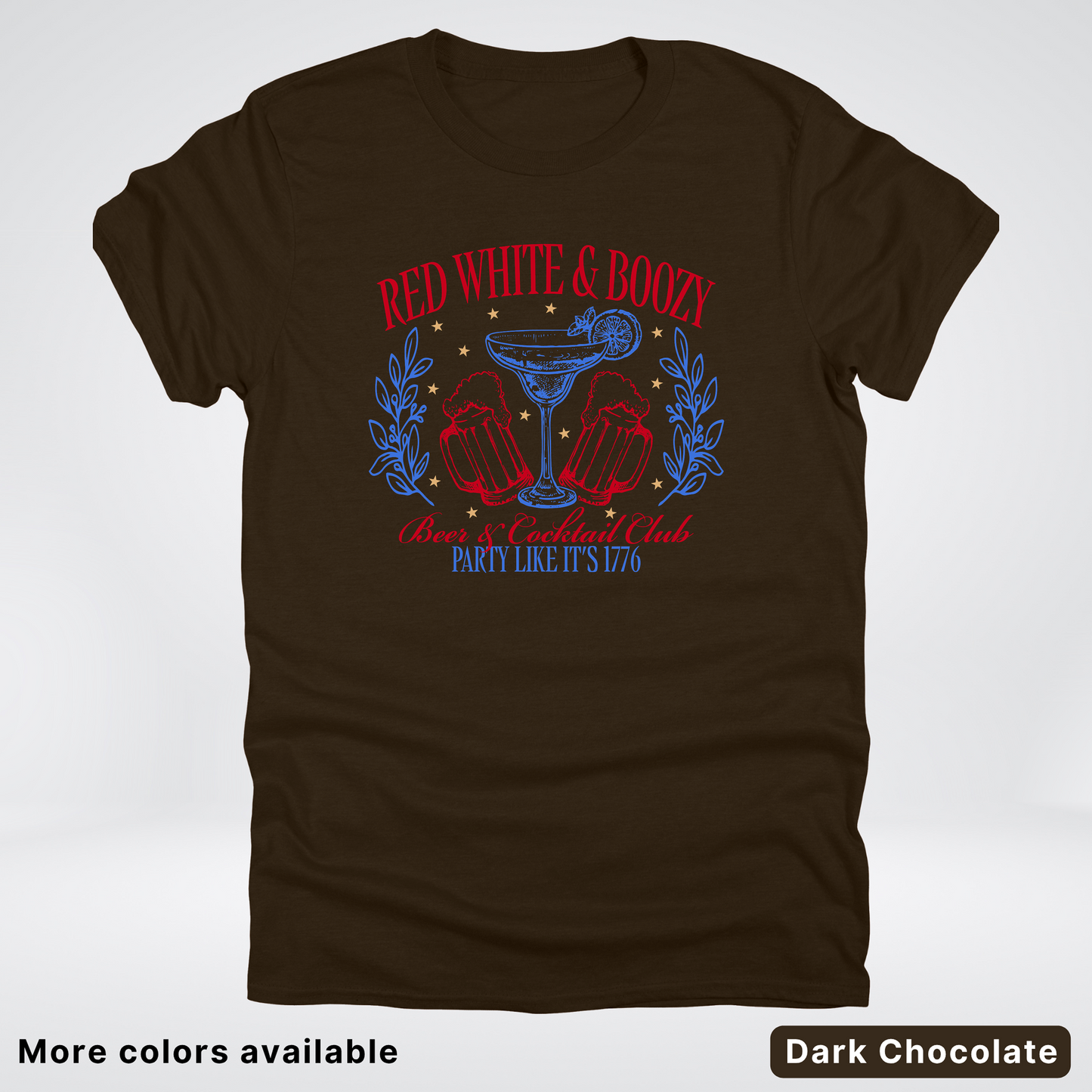 Red White And Boozy 4th Of July T-Shirt