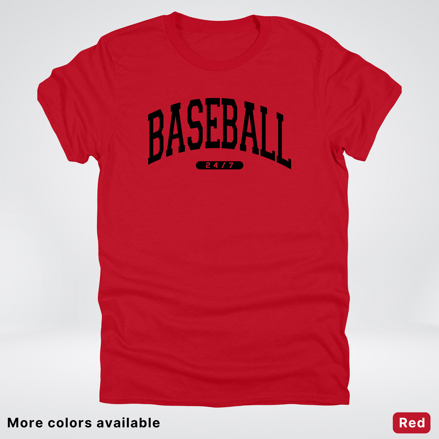 BASEBALL 24/7 Black Design T-Shirt
