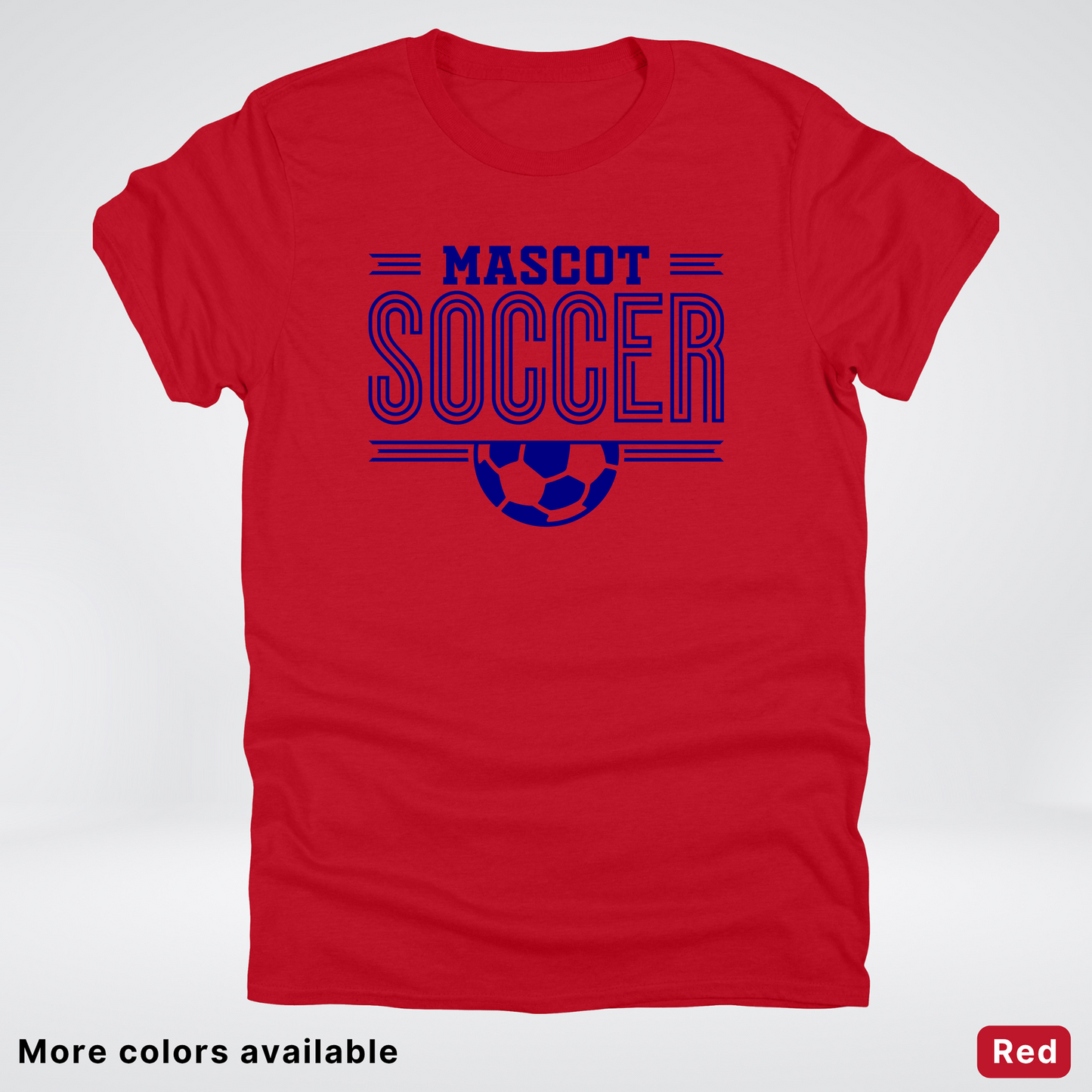 Custom Mascot – Navy Design 22 - Soccer T-Shirt